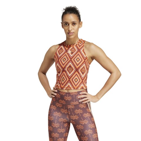 Farm Trn Tank - Mujer Mystery Brown/fox Red/easy Yellow