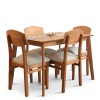 Juego de Comedor Nórdico con 4 sillas Nórdicas Juego de Comedor Nórdico con 4 sillas Nórdicas
