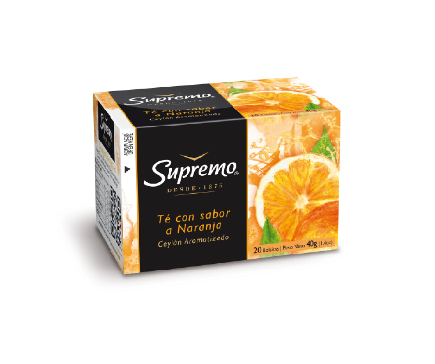 TE SUPREMO NARANJA x 20 sob 