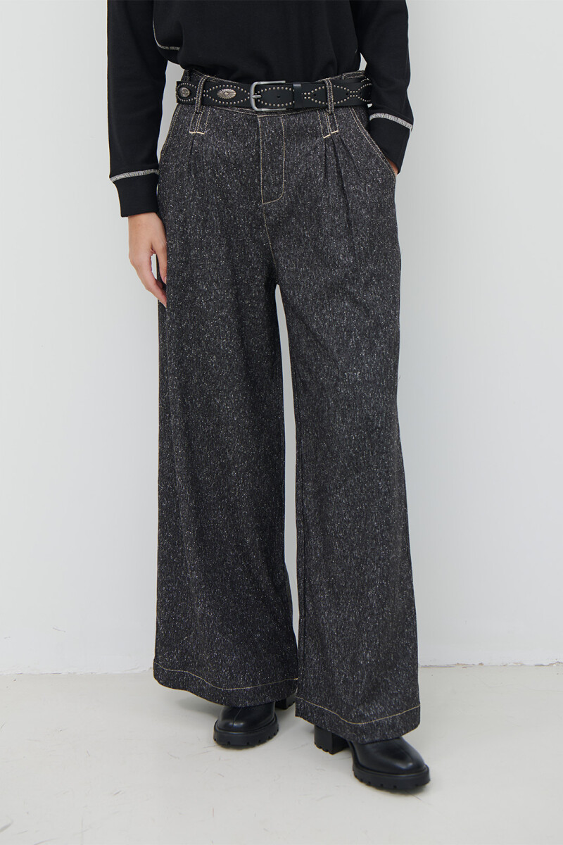 PANTALON MINI ESPIGA NEGRO