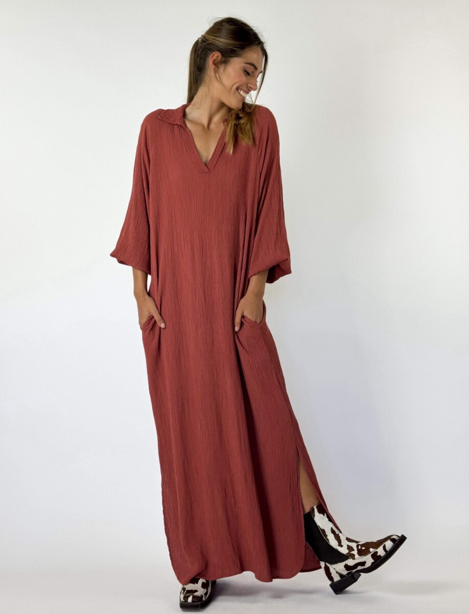 VESTIDO GIOVINA - LADRILLO 