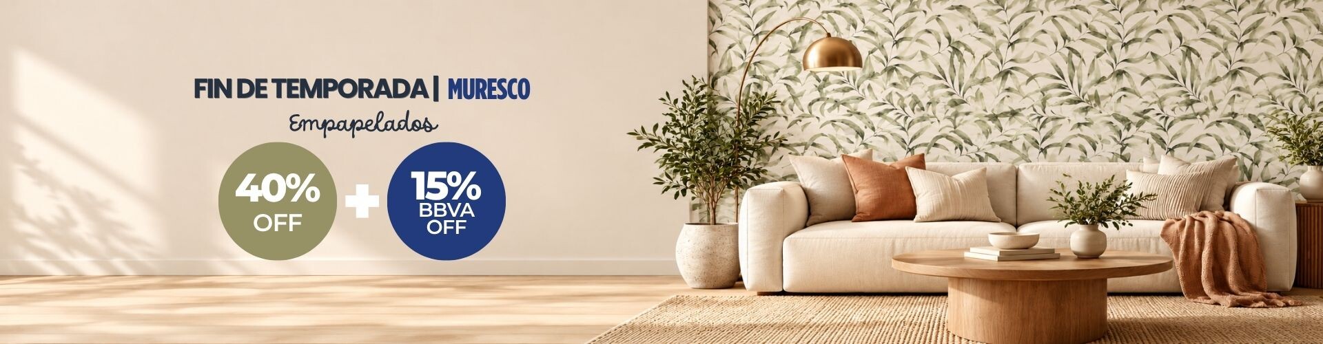 Fin de Temporada Muresco 40% Off + Bbva