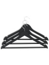 Perchas ABSALON L44cm 3 unidades negro Perchas ABSALON L44cm 3 unidades negro