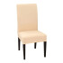 Funda Cubre Sillas Universal Comedor Elastizada Lavable X4 Variante Color Beige