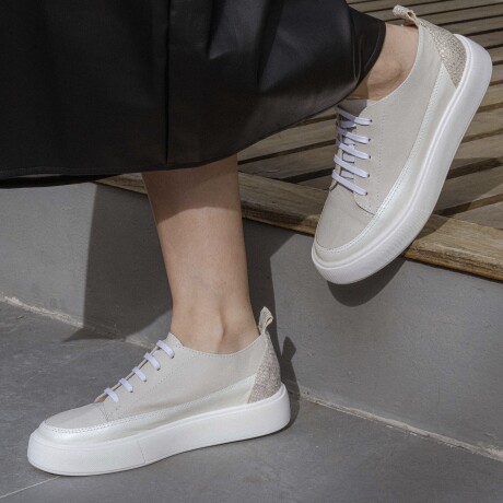 DEPORTIVO CUERO WEPES BLANCO