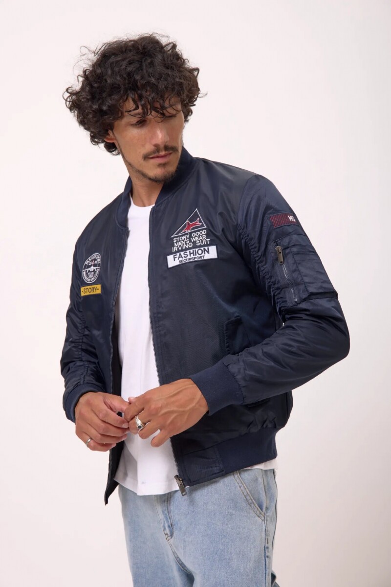 Aviadora Reversible Azul