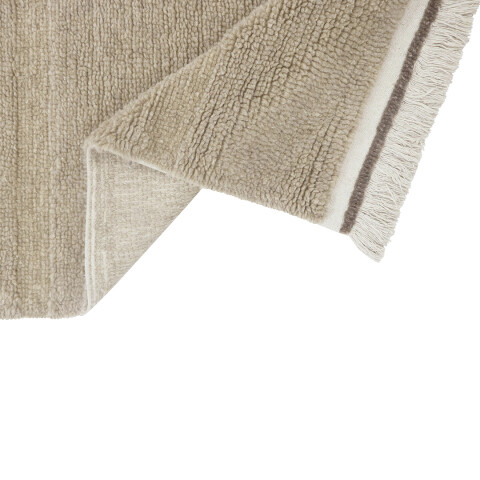 Alfombra lavable de lana Steppe Beige - L