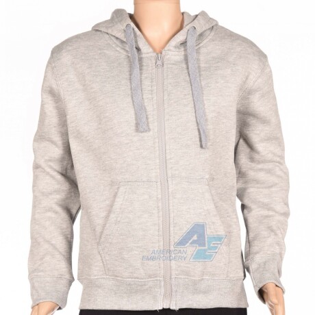 Campera Deportiva Niños en Felpa Gris melange
