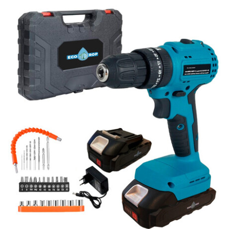 Taladro Percutor Atornillador a Batería Ecodrop 10MM 21V 001