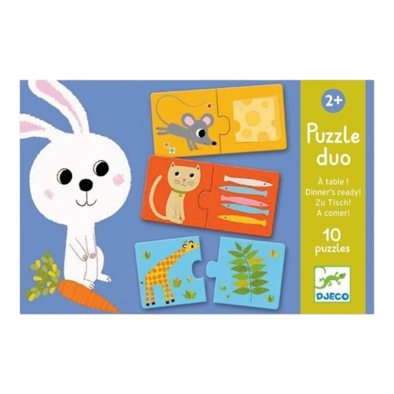 Juego 10 Puzzles Duo A Comer – Djeco Juego 10 Puzzles Duo A Comer – Djeco