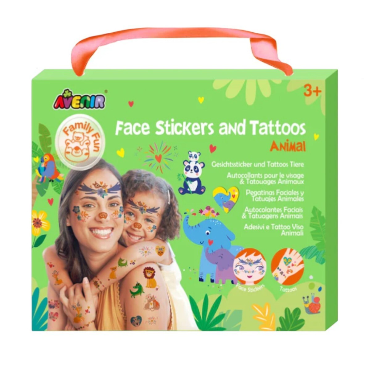 Valija Stickers Faciales Animales Avenir 