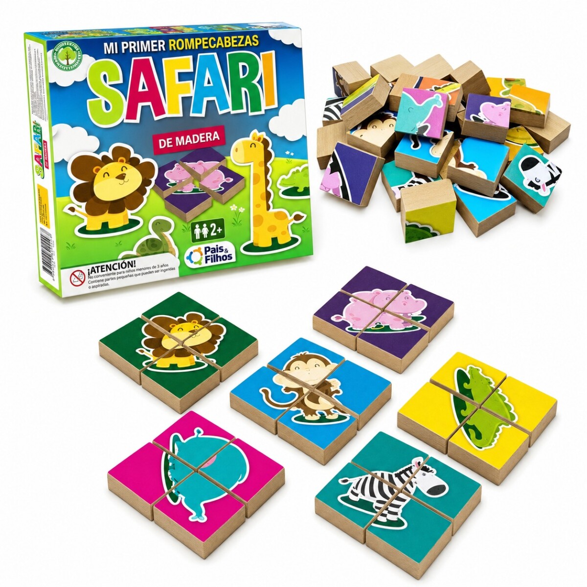 Mi primer puzzle madera P&F - safari 