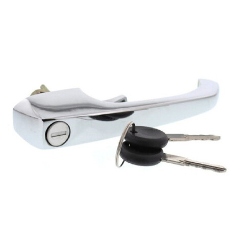 MANIJA DE PUERTA EXTERIOR DERECHA / IZQUIERDA KOMBI 1600 CROMADA CON LLAVE Manija De Puerta Exterior Derecha / Izquierda Kombi 1600 Cromada Con Llave