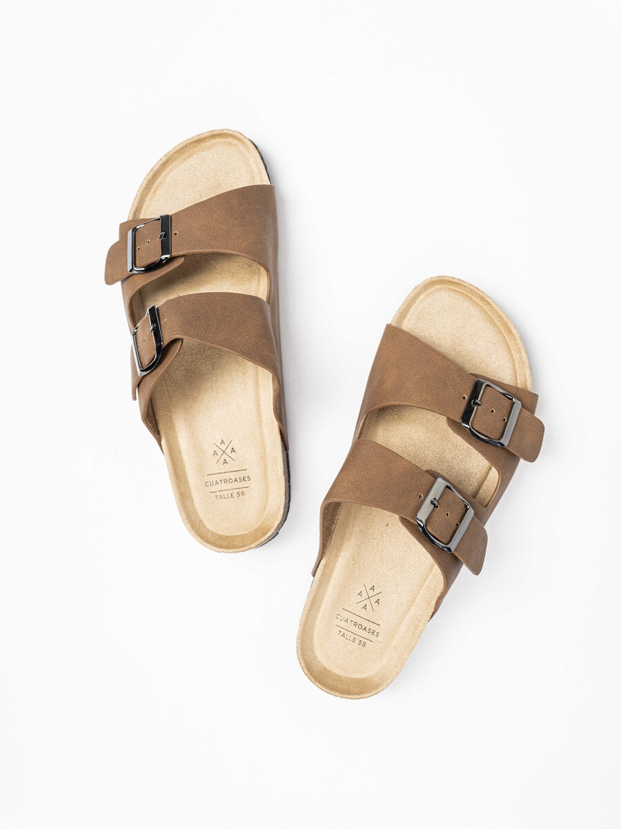 Sandalia tiras - marron 