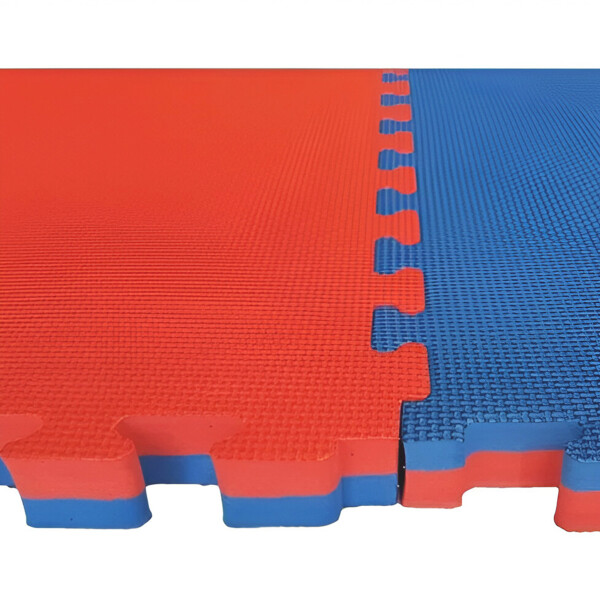 Piso Tatami X20 Goma Eva Encastrable 1x1m 2cm Gimnasio Niños Color Rojo Azul
