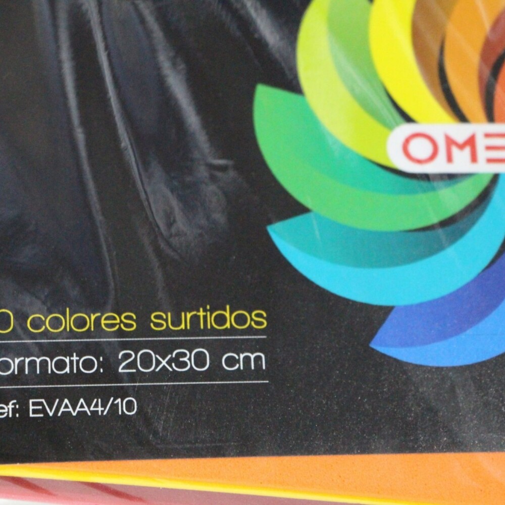 GOMA EVA X 10 COLORES TAMAÑO 20 X 30 CM GOMA EVA X 10 COLORES TAMAÑO 20 X 30 CM