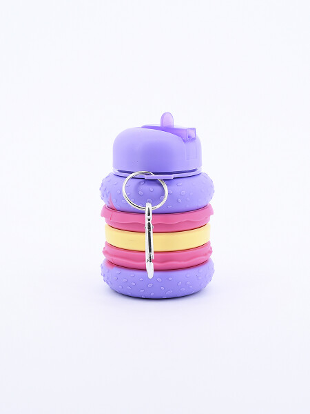 BOTELLA DE SILICONA MACARRONS LILA