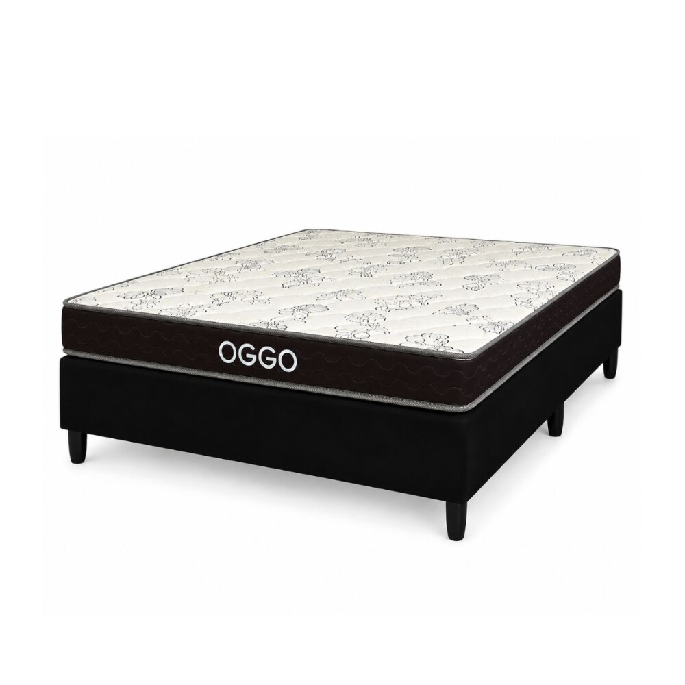SOMMIER - DORADO 2 PLAZAS 100% ESPUMA CON BOX