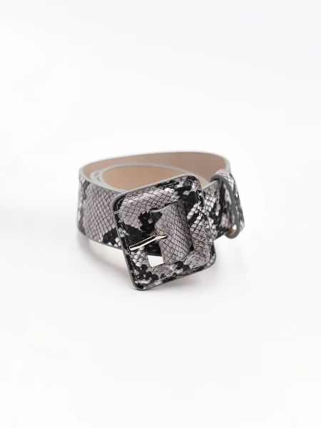 CINTO SNAKE GRIS
