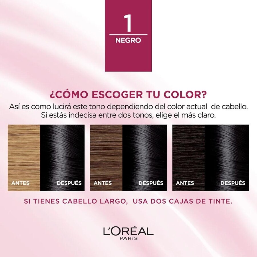 Tintura Excellence Crème 1 Negro - L'Oréal Tintura Excellence Crème 1 Negro - L'Oréal