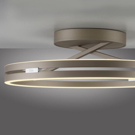 Plafón led doble anillo 42w 60cm regulable a control remoto con varias funciones, Champagne Plafón led doble anillo 42w 60cm regulable a control remoto con varias funciones, Champagne