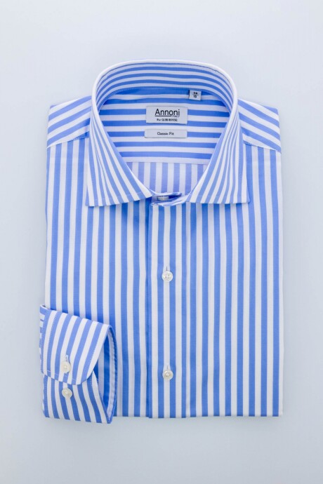 Camisa Annoni Italian Collar Corinto Rayas