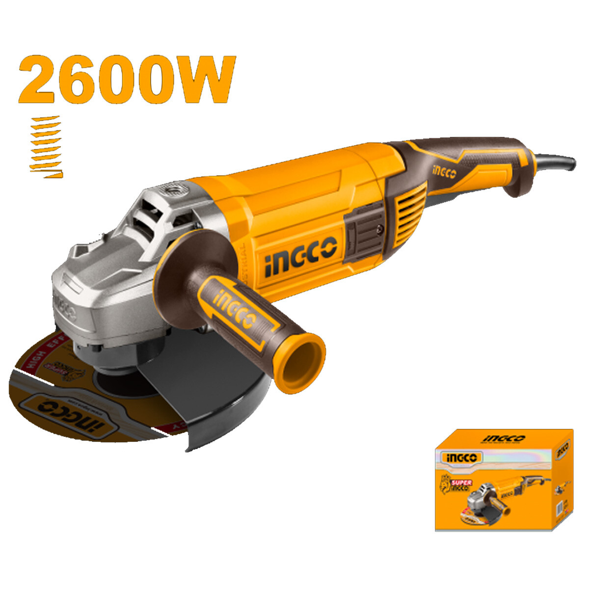 AMOLADORA ANGULAR 9´´ 2600W INGCO AG26008 INGCO 