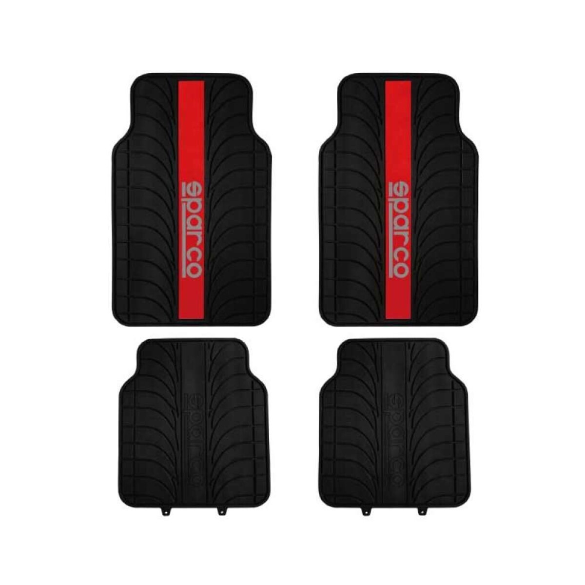 Alfombras Auto Universales Sparco Deportivo - Rojo 