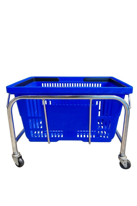 Soporte Cromado Con Ruedas Para Canasto De Manos Soporte Cromado Con Ruedas Para Canasto De Manos