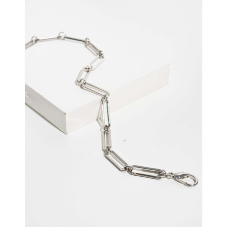 Collar De Eslabones Mix And Match Plateado