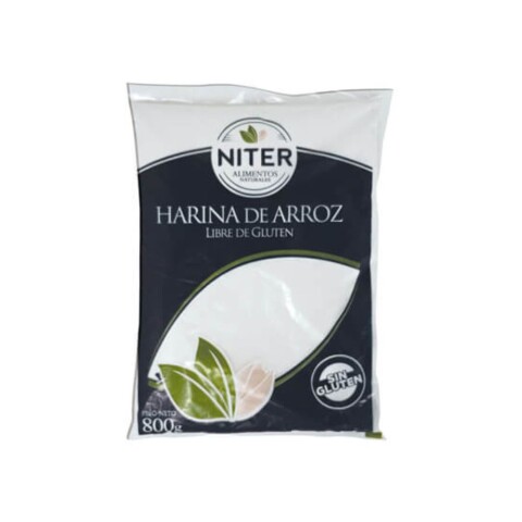 Harina De Arroz Sin Gluten Niter 800g Harina De Arroz Niter 800grs