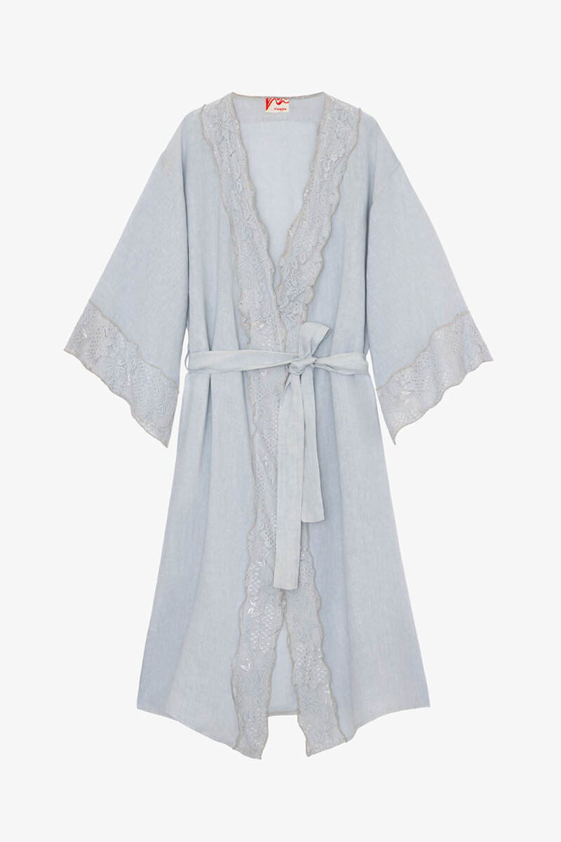 KIMONO ENCAJE Gris
