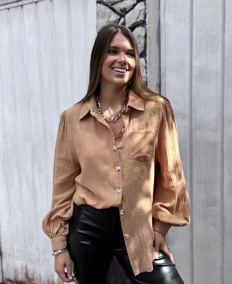 Camisa Luz (PRE VENTA) beige