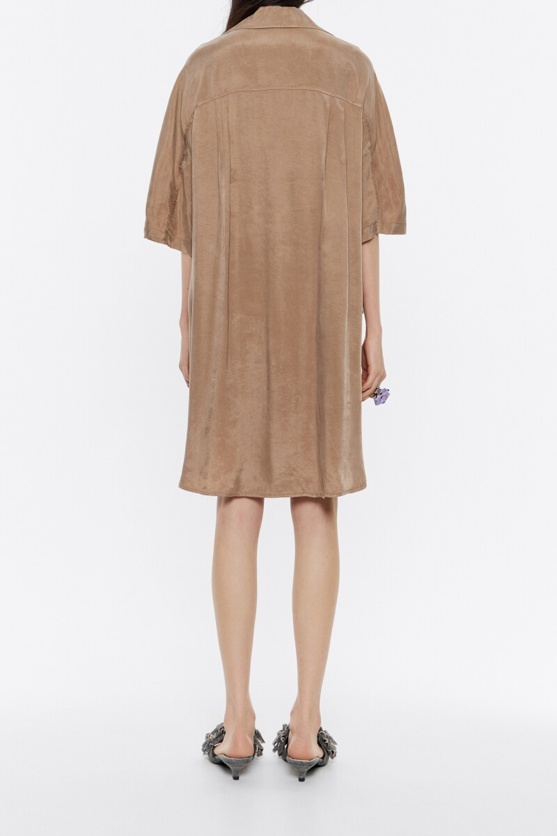 VESTIDO OVERSIZE Camel