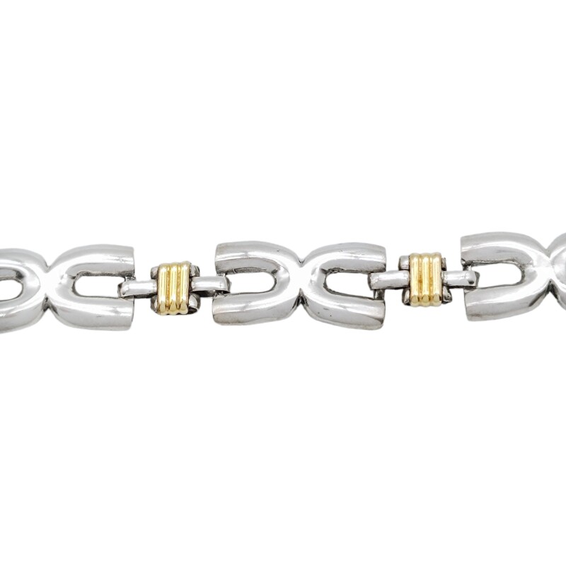 Pulsera Triple X-Plata y Oro-Sin piedra-PU5028 sinpiedra
