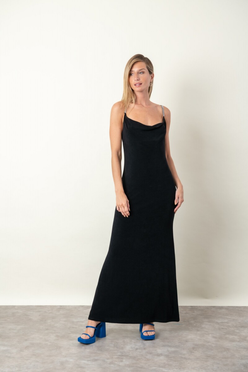 VESTIDO DIAMANTE NEGRO 