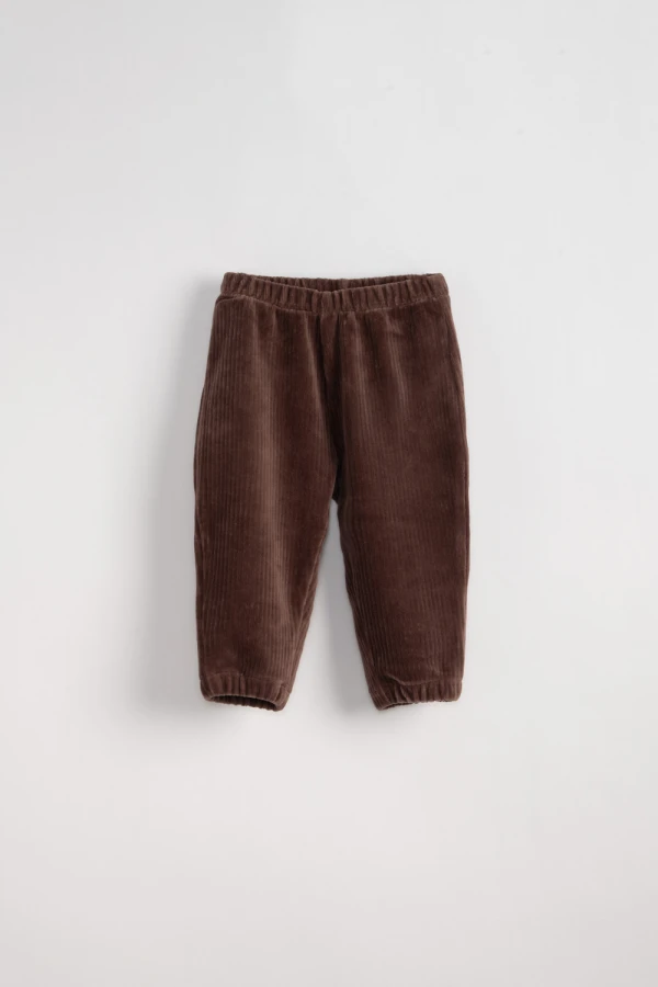 Pantalón jogger de pana Marrón