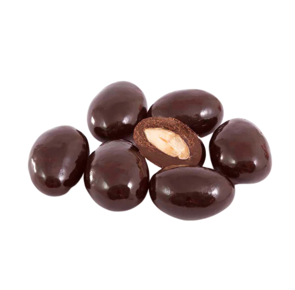 Almendras con chocolate semi amargo sin azúcar 100g 