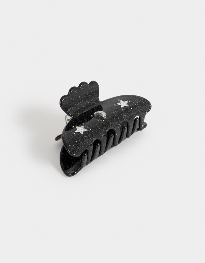 Broche Especiales Broche Strass Luna Y Estrellas - Negro