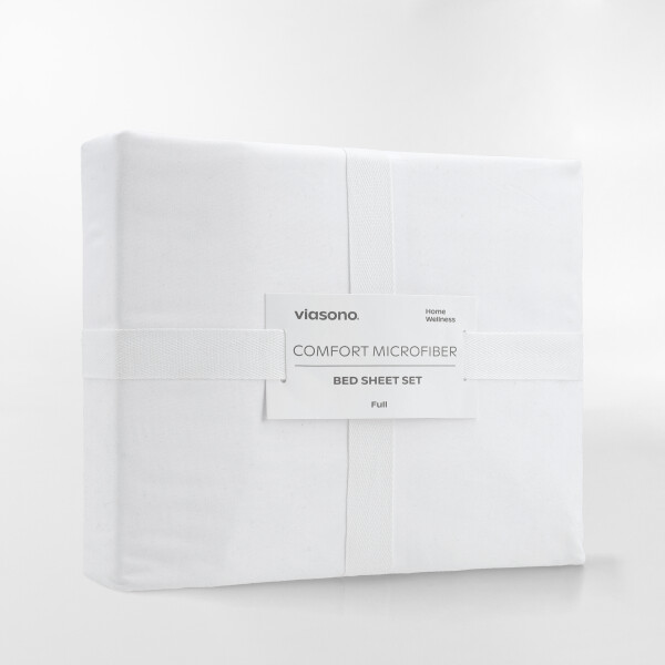 SÁBANA MICROFIBER BLANCO - 2 PLAZAS