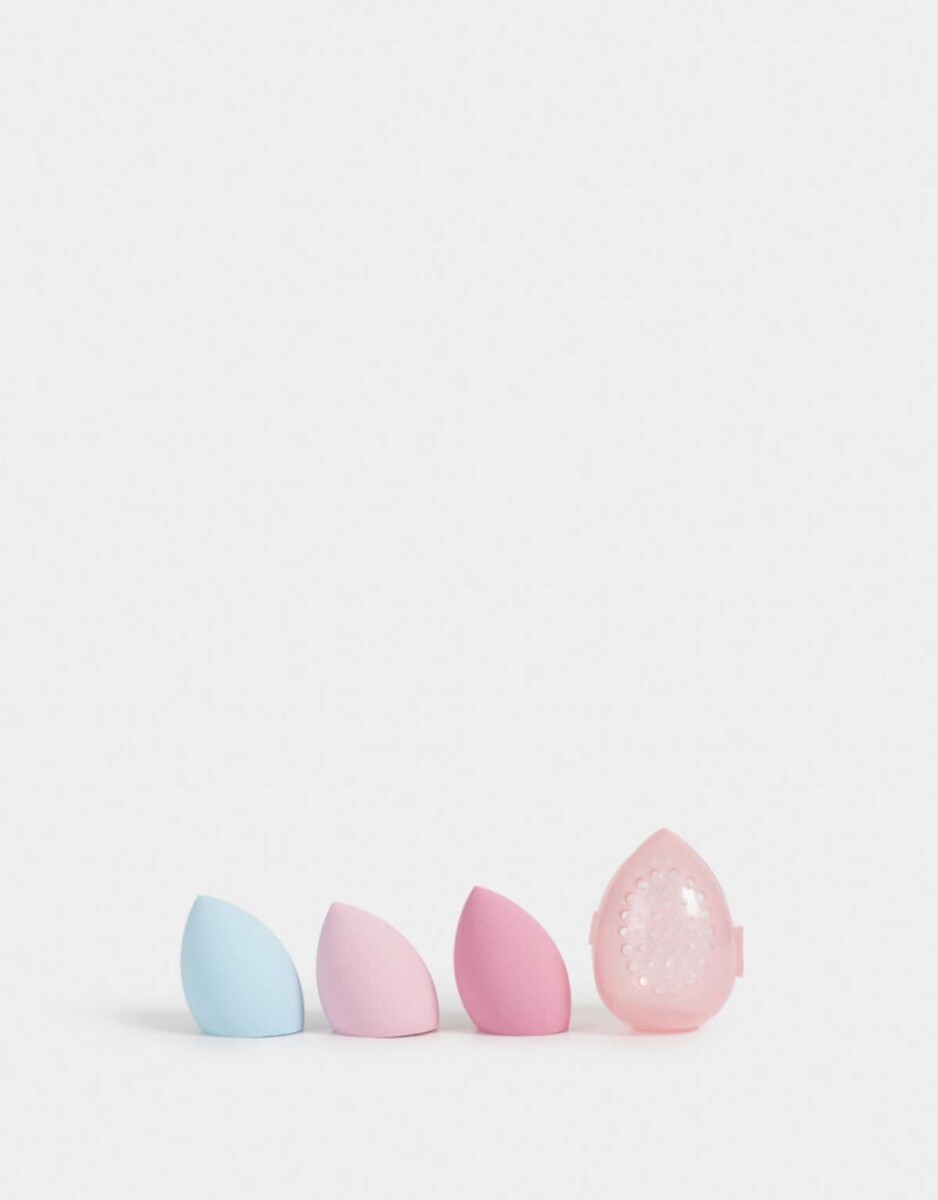 Set De Esponjas De Maquillaje Con Case - Combinacion Multicolor 