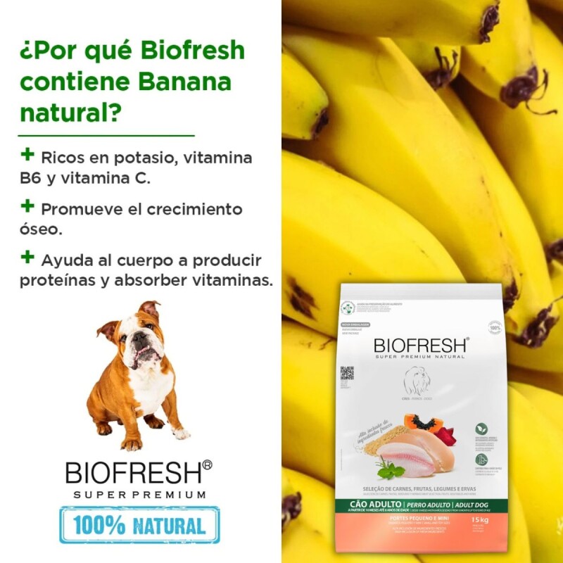 BIOFRESH PERROS ADULTOS RAZAS PEQUEÑAS Y MINI 3 KG