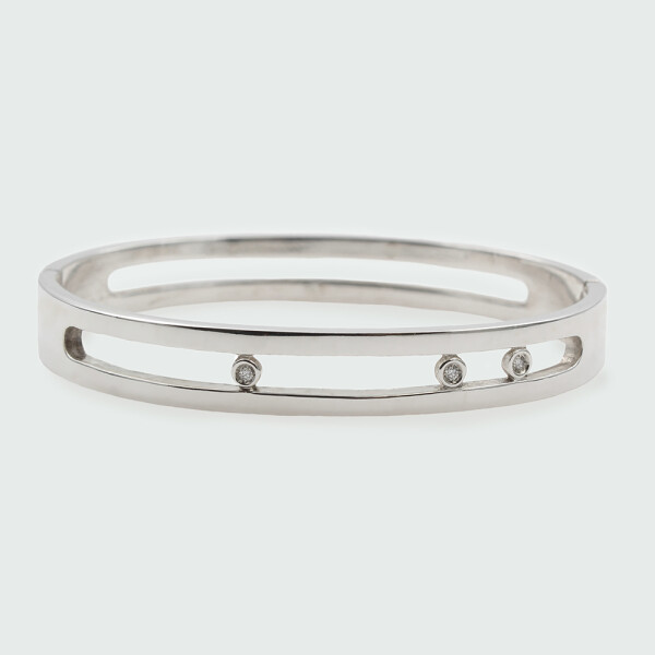Pulsera Jacinta de plata 925 con brillantes Pulsera Jacinta de plata 925 con brillantes
