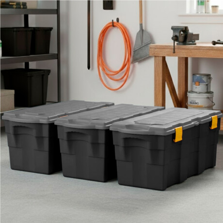 Set x3 Baúl 100 lts NEGRO