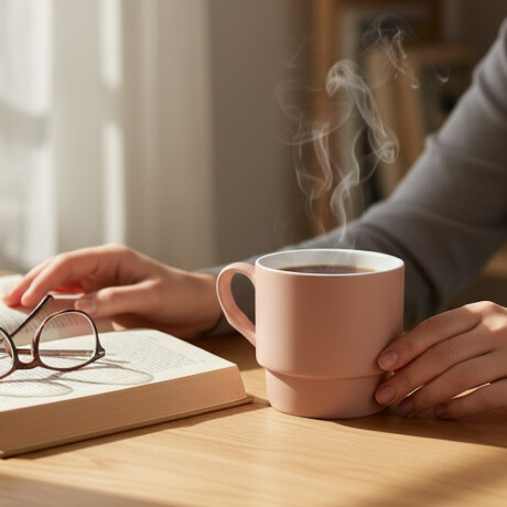 Taza Cerámica Pastel con Base Ancha – 350ml Beige