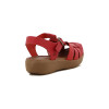 Sandalia Country Mujer Cuero Cereza