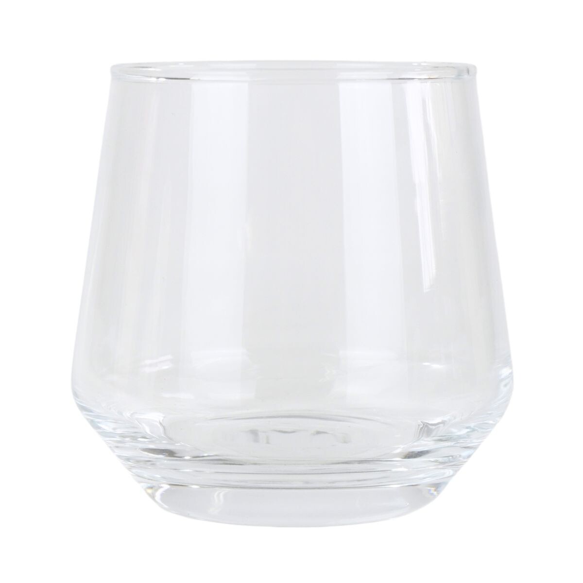 Vaso de vidrio liso tipo whisky 390ml 