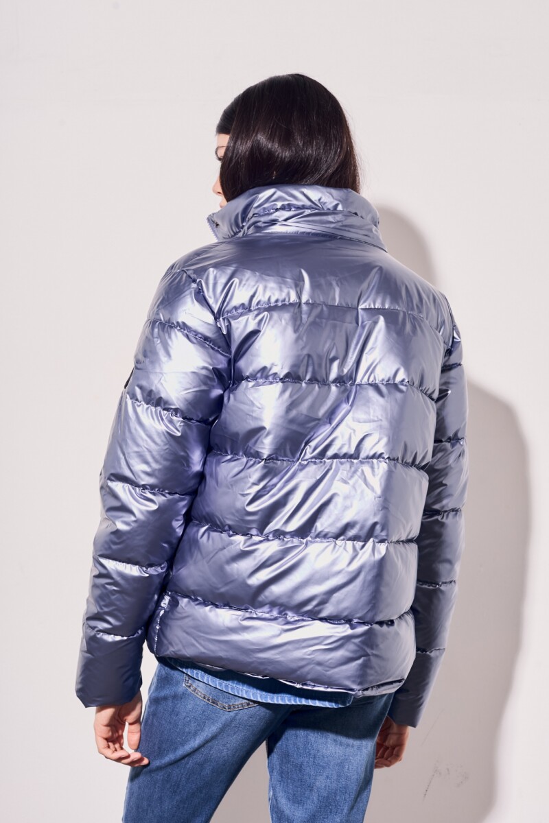 Campera Engomada Water Repellent Celeste