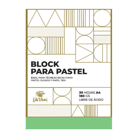 Block Da Vinci para Pastel A4 180 grs 30 Hojas Block Da Vinci para Pastel A4 180 grs 30 Hojas
