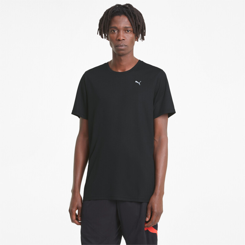 Remera Puma Performance Manga Corta Tee de Hombre Negro
